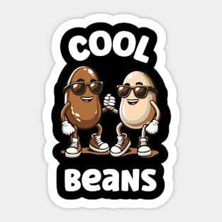 Funny Design Beans Sticker